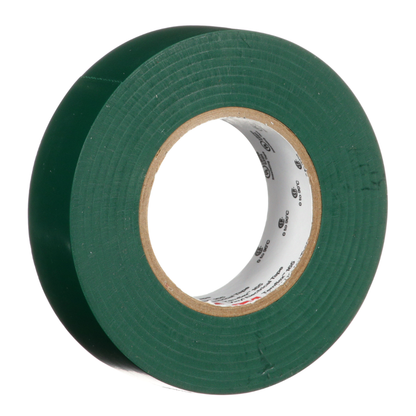 Cinta aislante verde 3M Temflex 165 de 19 mm x 18 m para identificación y protección de cables