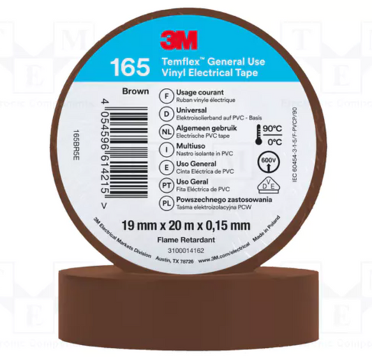 Temflex Cinta Marron 3M - TEMFLEX165M
