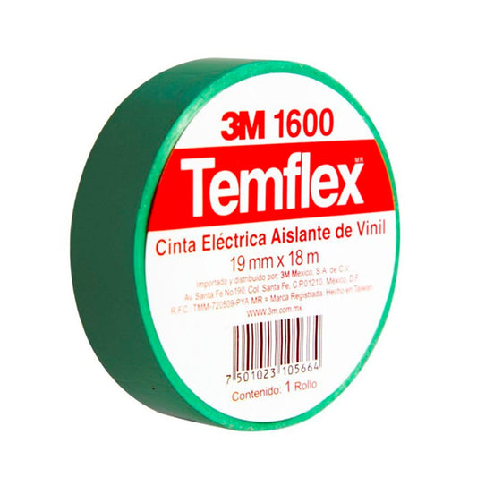 Temflex Cinta Verde 3M - TEMFLEX1600V