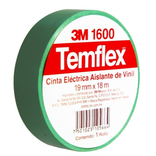 Temflex Cinta Verde 3M - TEMFLEX1600V