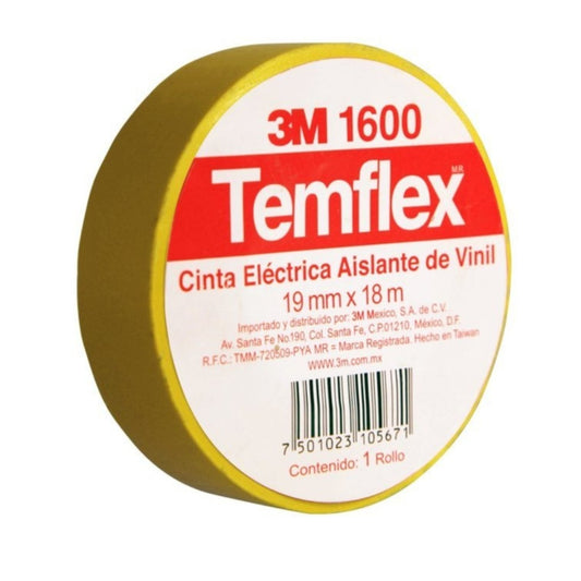 Temflex Cinta Amarilla 3M 